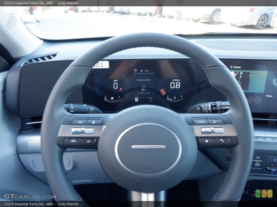 Gray Interior Steering Wheel for the 2024 Hyundai Kona SEL AWD #146714641