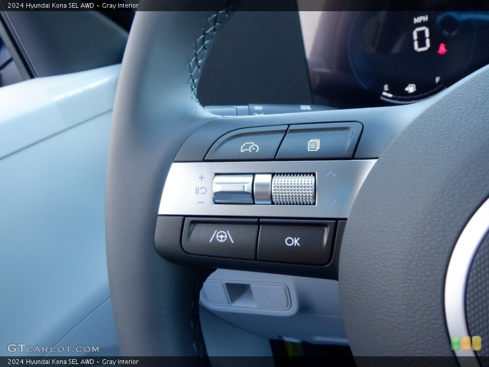 Gray Interior Steering Wheel for the 2024 Hyundai Kona SEL AWD #146714654
