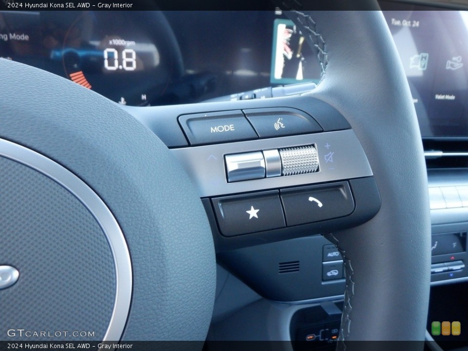 Gray Interior Steering Wheel for the 2024 Hyundai Kona SEL AWD #146714668