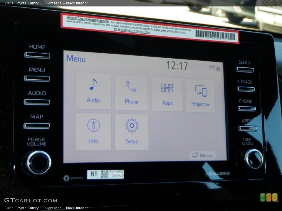 Black Interior Controls for the 2024 Toyota Camry SE Nightsade #146714857