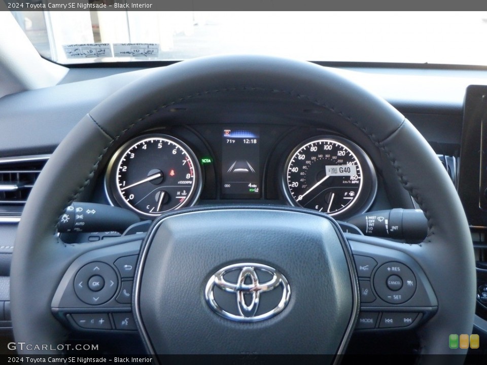 Black Interior Steering Wheel for the 2024 Toyota Camry SE Nightsade #146714917