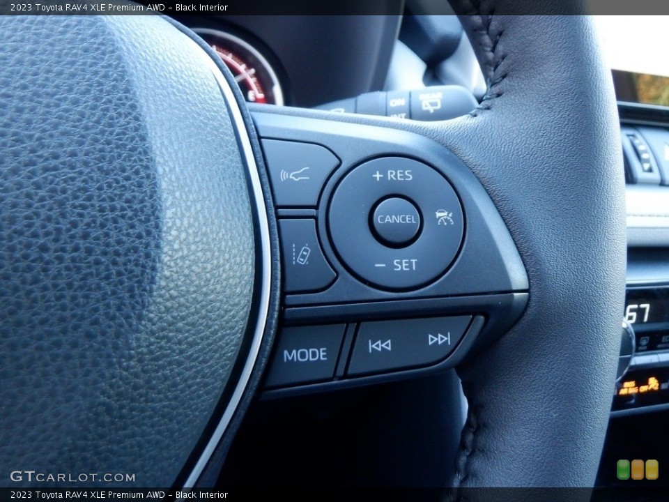 Black Interior Steering Wheel for the 2023 Toyota RAV4 XLE Premium AWD #146715424