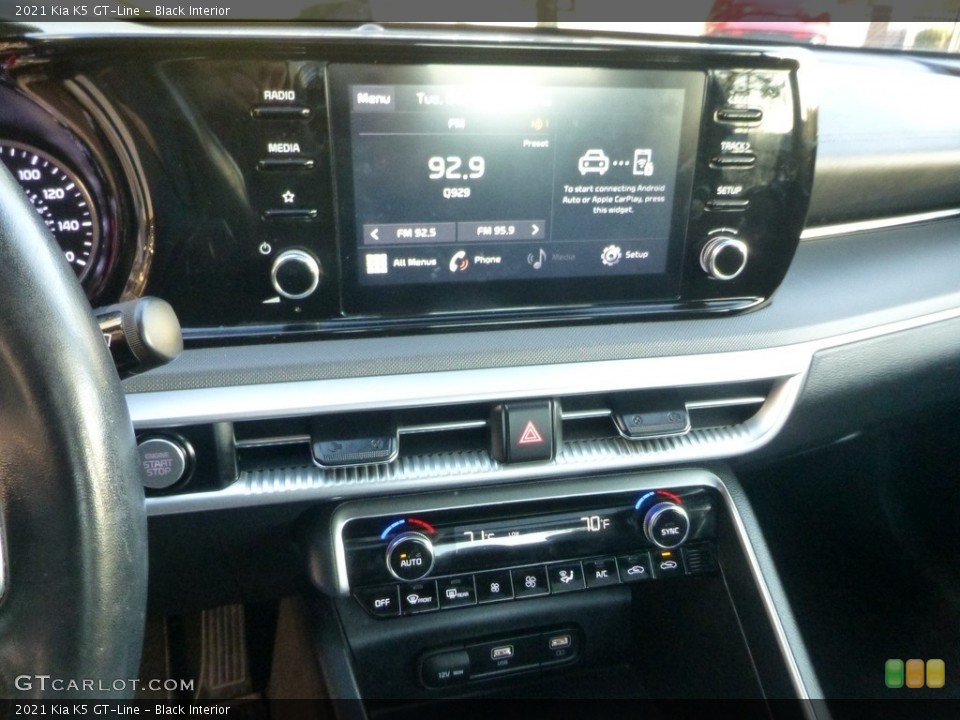 Black Interior Controls for the 2021 Kia K5 GT-Line #146715829