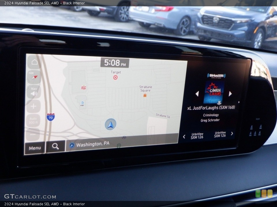 Black Interior Navigation for the 2024 Hyundai Palisade SEL AWD #146716018