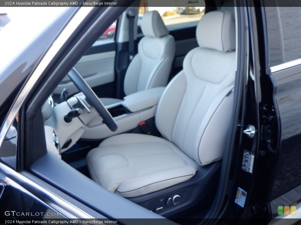 Navy/Beige Interior Front Seat for the 2024 Hyundai Palisade Calligraphy AWD #146716424