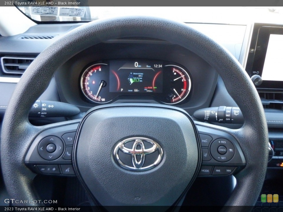 Black Interior Steering Wheel for the 2023 Toyota RAV4 XLE AWD #146716474