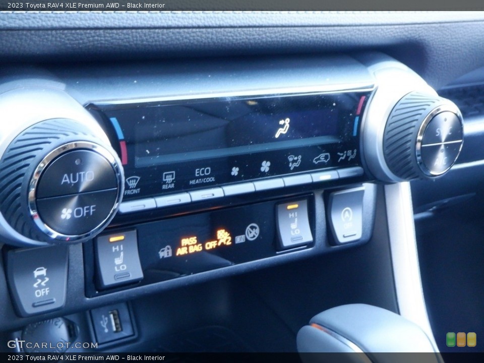 Black Interior Controls for the 2023 Toyota RAV4 XLE Premium AWD #146716777