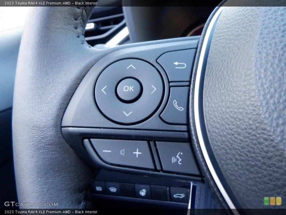 Black Interior Steering Wheel for the 2023 Toyota RAV4 XLE Premium AWD #146716867