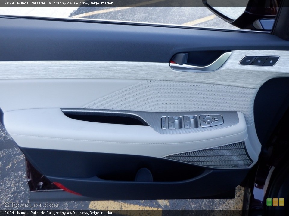 Navy/Beige Interior Door Panel for the 2024 Hyundai Palisade Calligraphy AWD #146716963