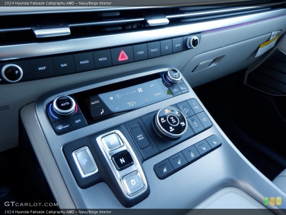 Navy/Beige Interior Transmission for the 2024 Hyundai Palisade Calligraphy AWD #146716975
