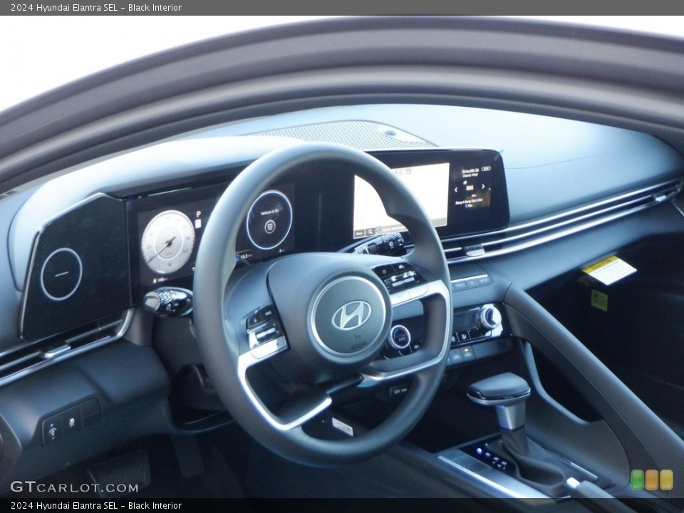 Black Interior Dashboard for the 2024 Hyundai Elantra SEL #146717077