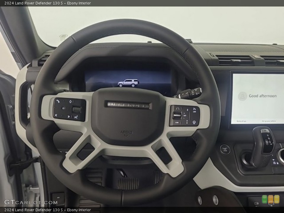 Ebony Interior Steering Wheel for the 2024 Land Rover Defender 130 S #146717641