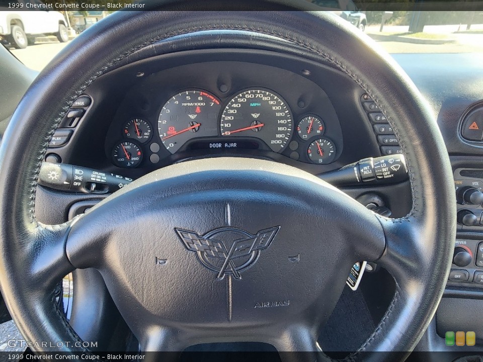 Black Interior Steering Wheel for the 1999 Chevrolet Corvette Coupe #146717839