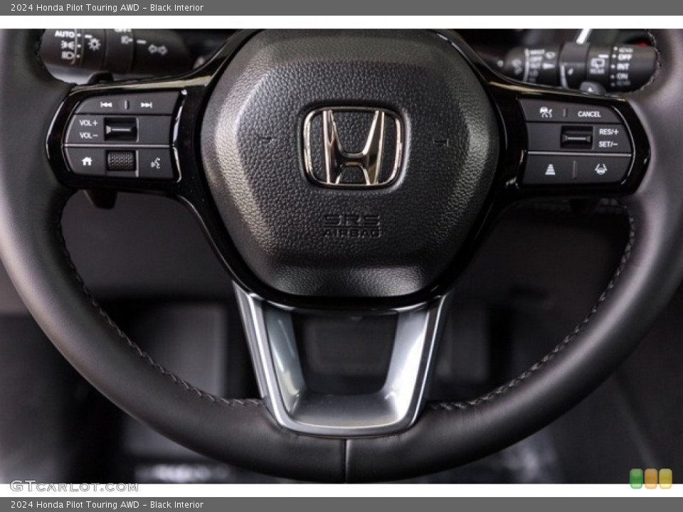 Black Interior Steering Wheel for the 2024 Honda Pilot Touring AWD #146718286