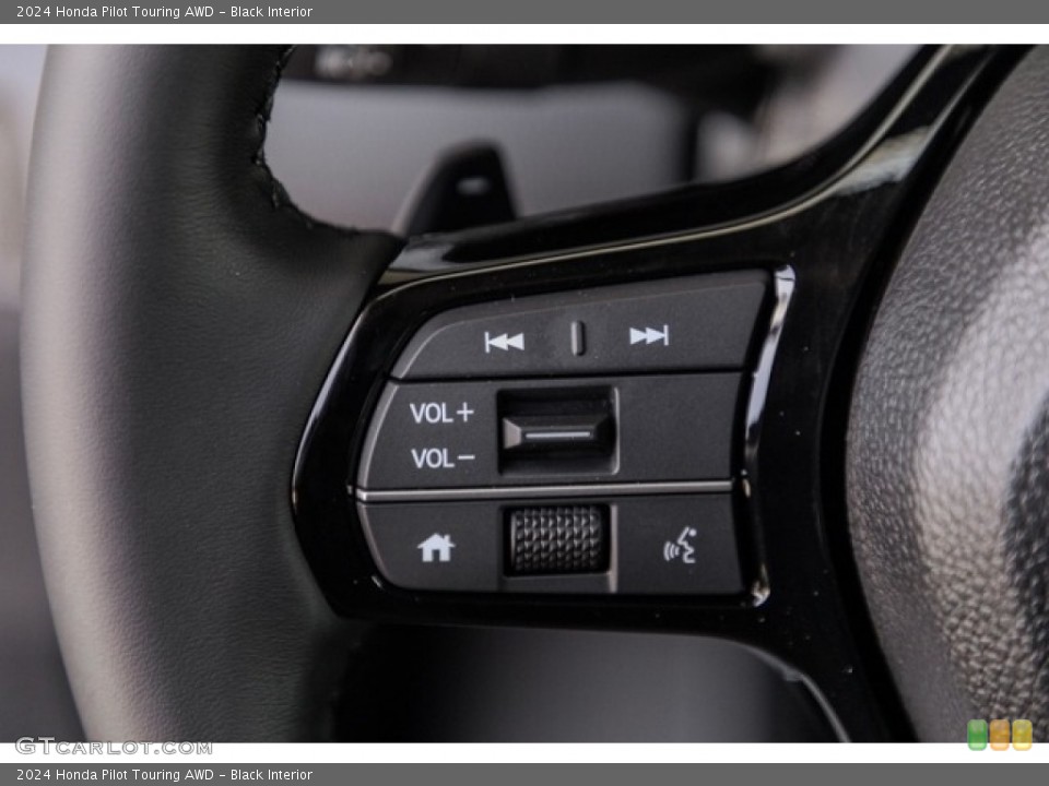 Black Interior Steering Wheel for the 2024 Honda Pilot Touring AWD #146718295