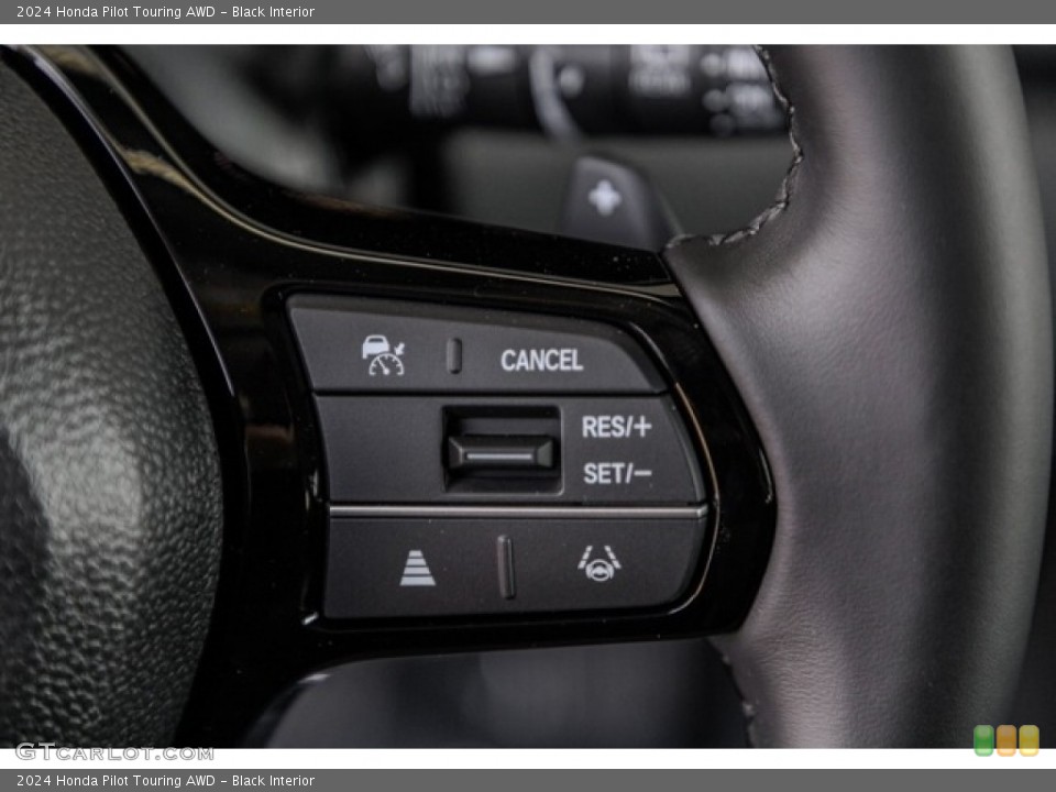Black Interior Steering Wheel for the 2024 Honda Pilot Touring AWD #146718316