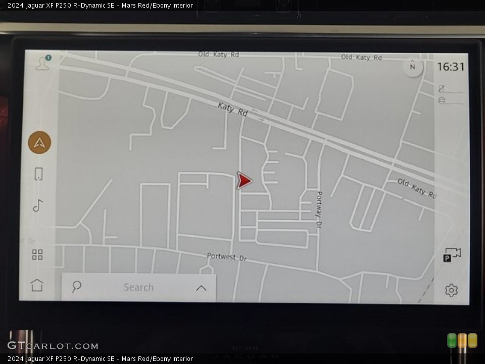 Mars Red/Ebony Interior Navigation for the 2024 Jaguar XF P250 R-Dynamic SE #146718397