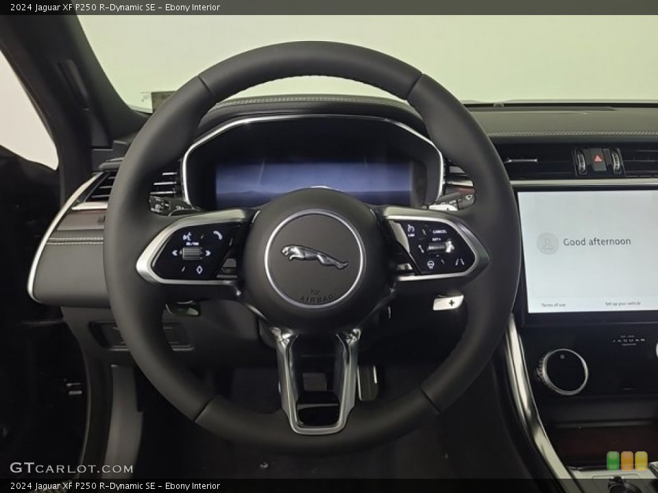 Ebony Interior Steering Wheel for the 2024 Jaguar XF P250 R-Dynamic SE #146718685