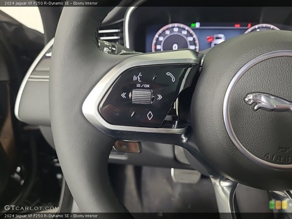 Ebony Interior Steering Wheel for the 2024 Jaguar XF P250 R-Dynamic SE #146718700