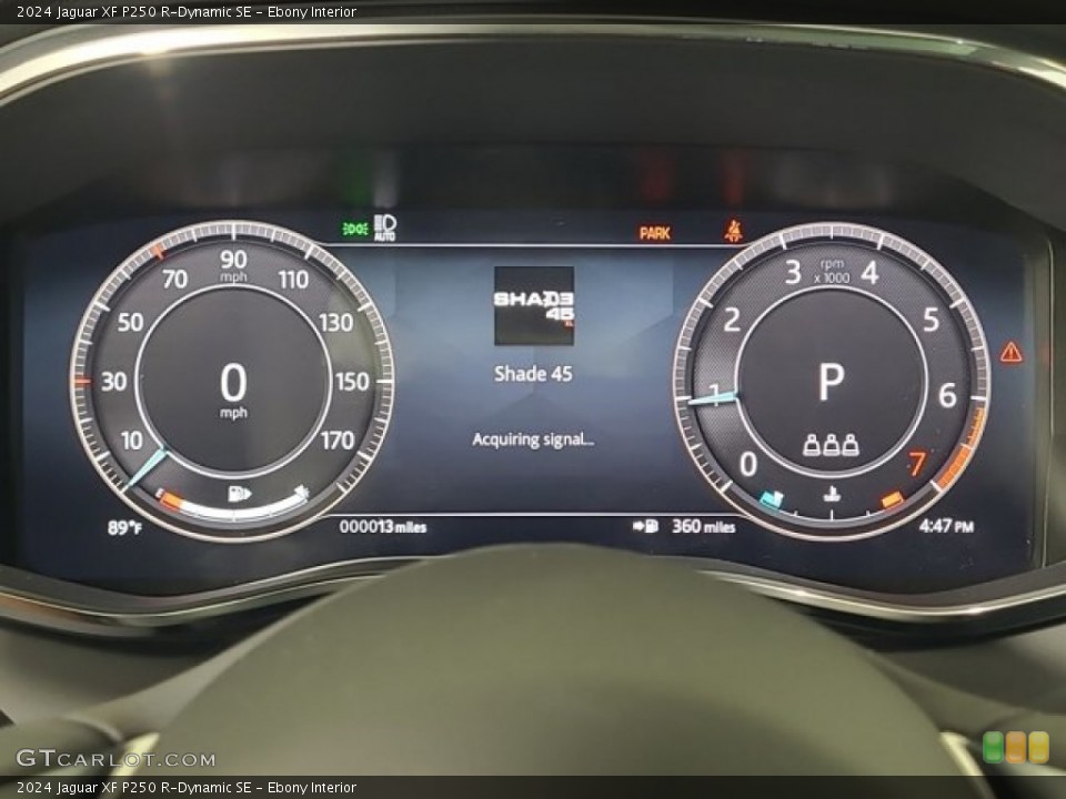 Ebony Interior Gauges for the 2024 Jaguar XF P250 R-Dynamic SE #146718793
