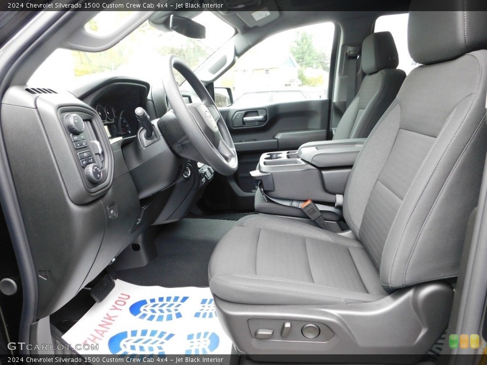 Jet Black Interior Photo for the 2024 Chevrolet Silverado 1500 Custom Crew Cab 4x4 #146718865