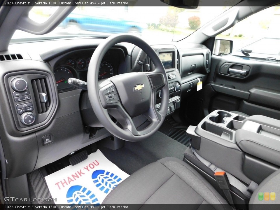 Jet Black Interior Front Seat for the 2024 Chevrolet Silverado 1500 Custom Crew Cab 4x4 #146718877