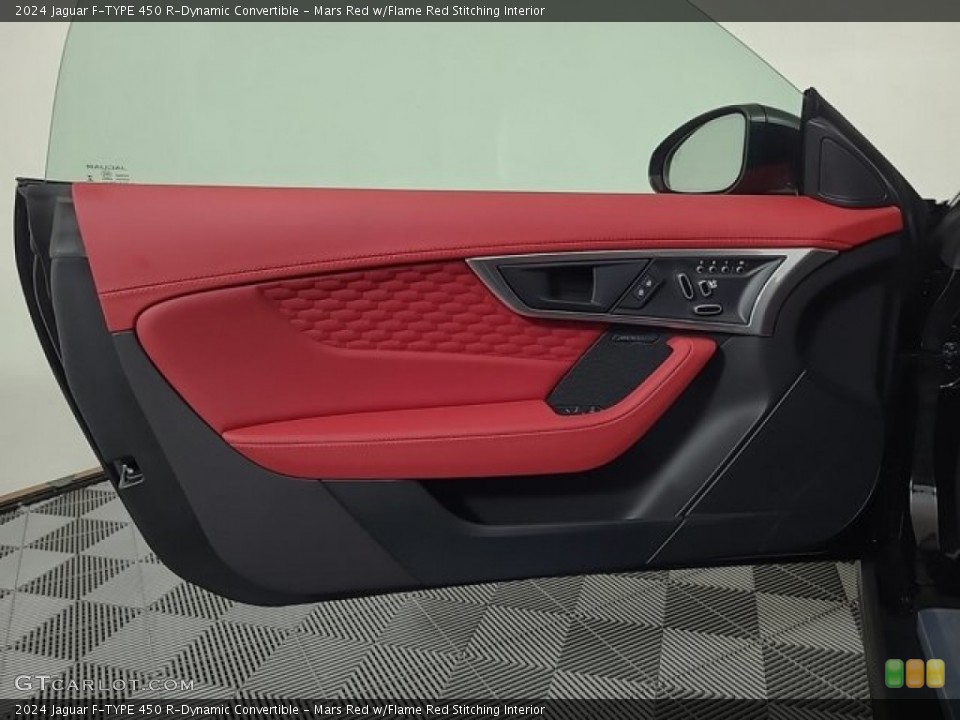 Mars Red w/Flame Red Stitching Interior Door Panel for the 2024 Jaguar F-TYPE 450 R-Dynamic Convertible #146719039