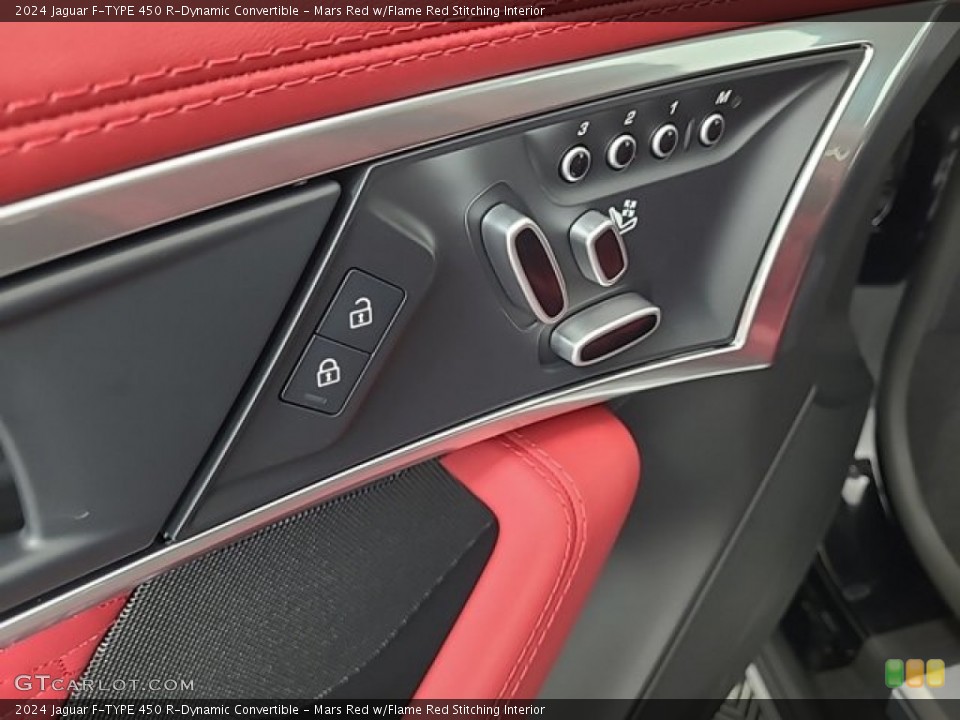 Mars Red w/Flame Red Stitching Interior Door Panel for the 2024 Jaguar F-TYPE 450 R-Dynamic Convertible #146719054