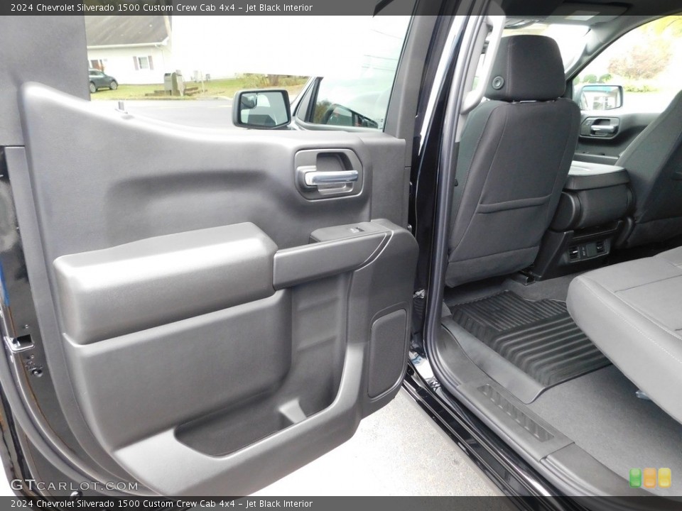 Jet Black Interior Door Panel for the 2024 Chevrolet Silverado 1500 Custom Crew Cab 4x4 #146719159