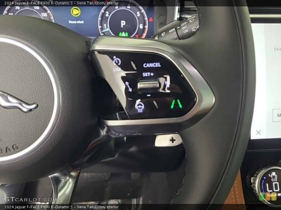 Siena Tan/Ebony Interior Steering Wheel for the 2024 Jaguar F-PACE P400 R-Dynamic S #146719474