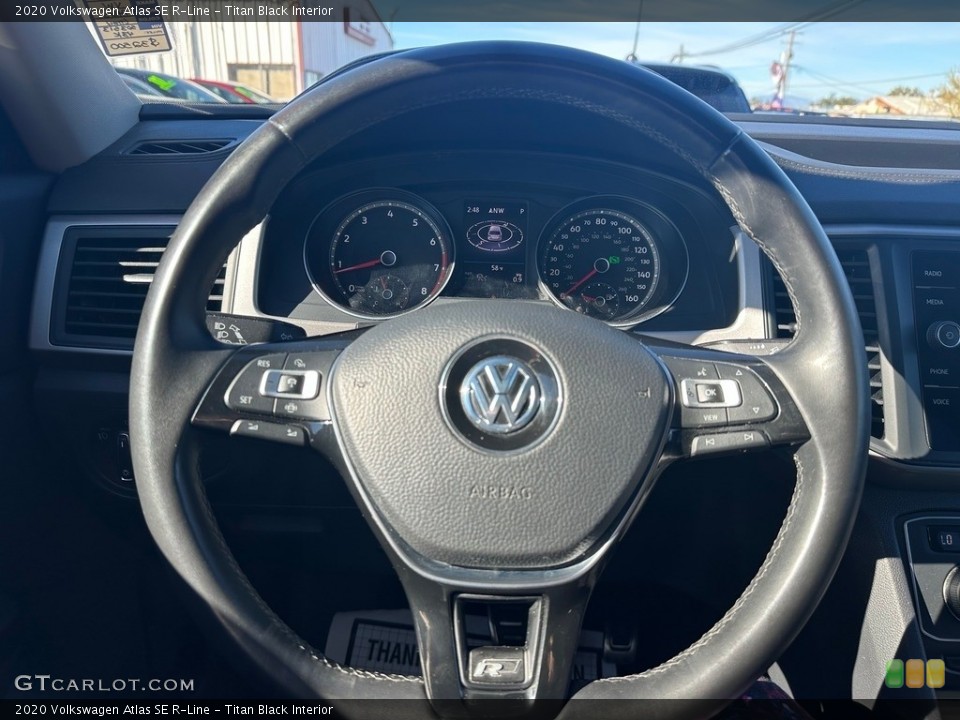 Titan Black Interior Steering Wheel for the 2020 Volkswagen Atlas SE R-Line #146719495