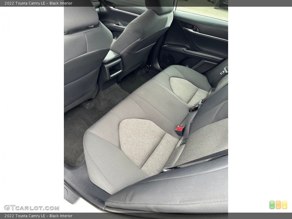 Black Interior Rear Seat for the 2022 Toyota Camry LE #146719717