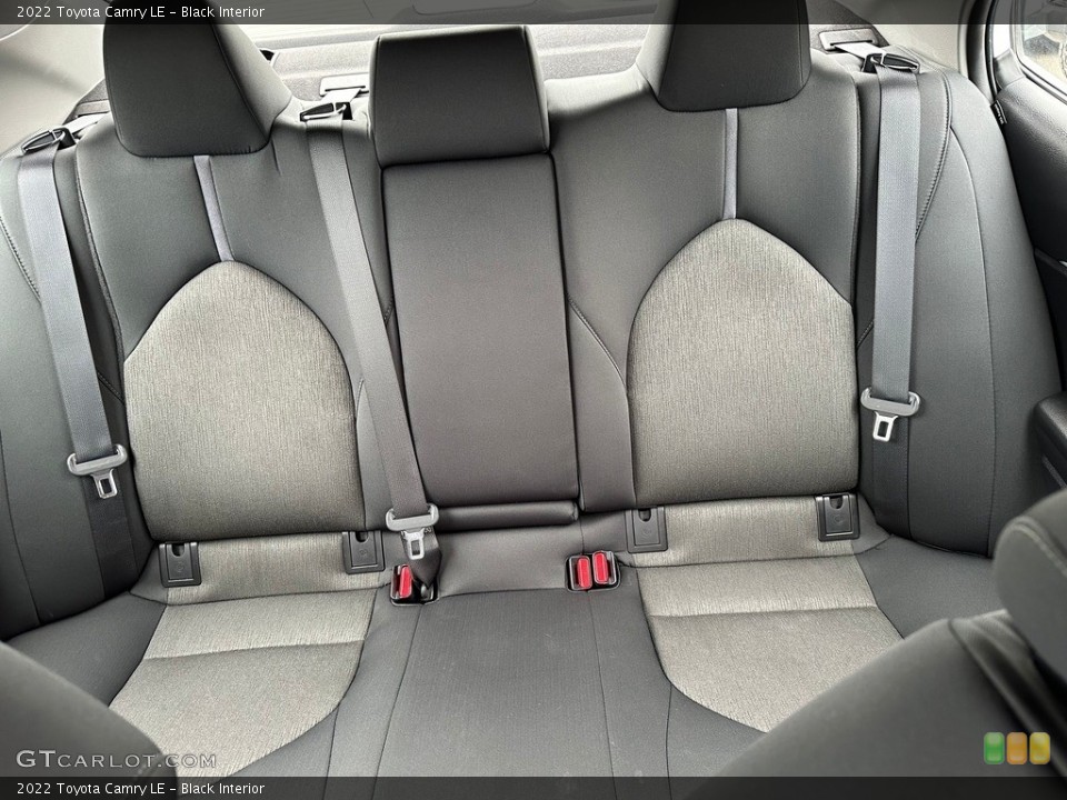 Black Interior Rear Seat for the 2022 Toyota Camry LE #146719729
