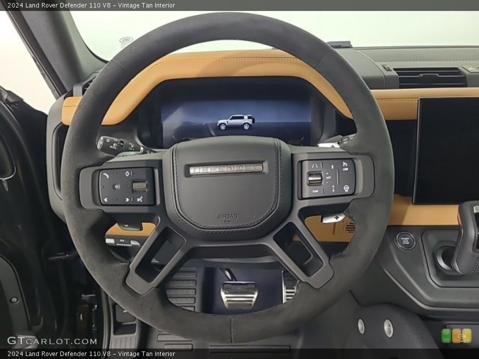 Vintage Tan Interior Steering Wheel for the 2024 Land Rover Defender 110 V8 #146719906