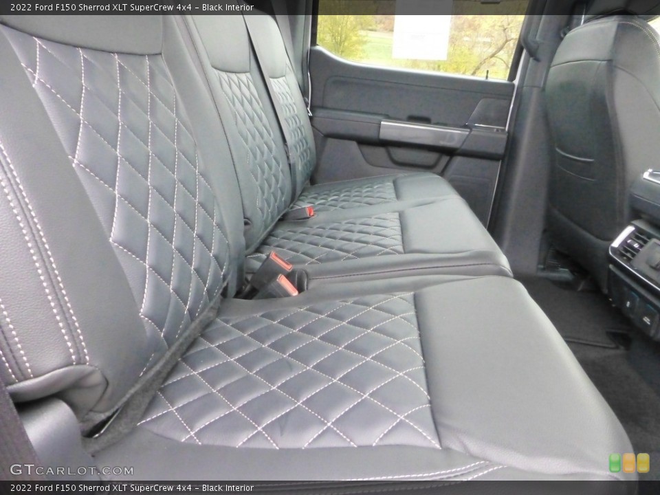 Black Interior Rear Seat for the 2022 Ford F150 Sherrod XLT SuperCrew 4x4 #146720415