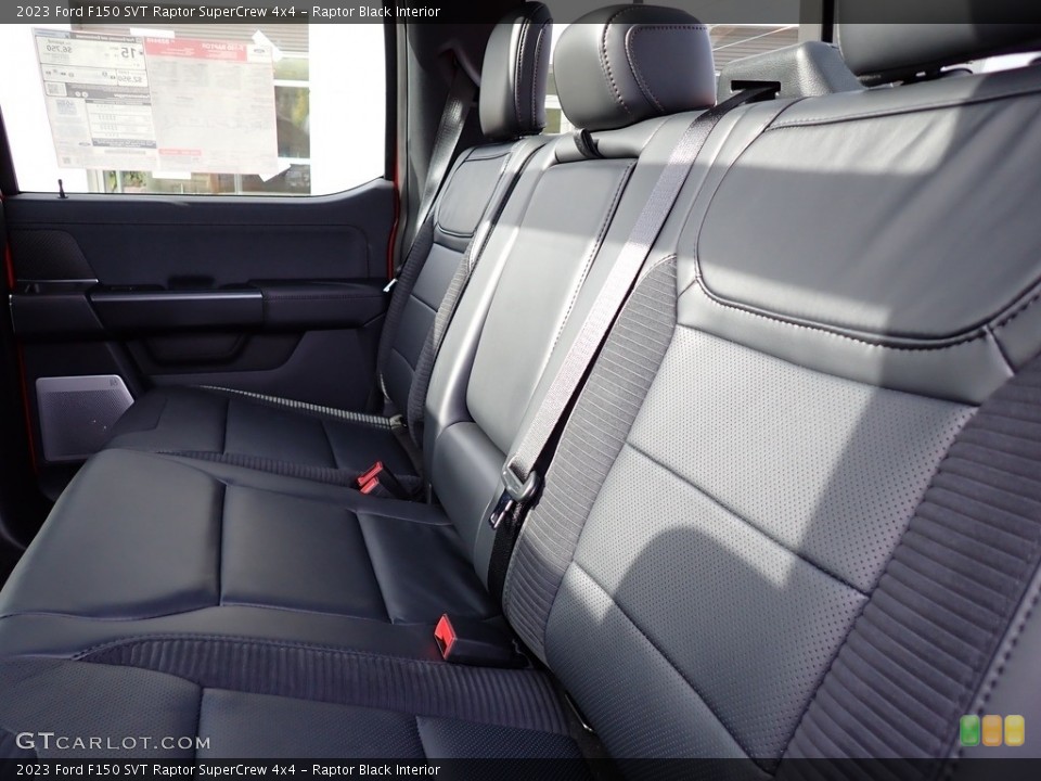 Raptor Black Interior Rear Seat for the 2023 Ford F150 SVT Raptor SuperCrew 4x4 #146720433