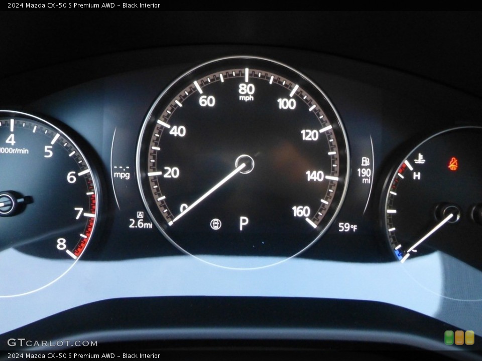 Black Interior Gauges for the 2024 Mazda CX-50 S Premium AWD #146720466