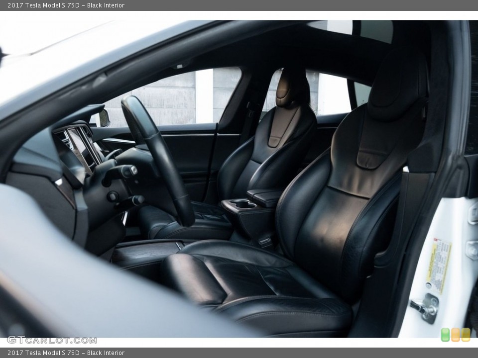 Black Interior Front Seat for the 2017 Tesla Model S 75D #146720541