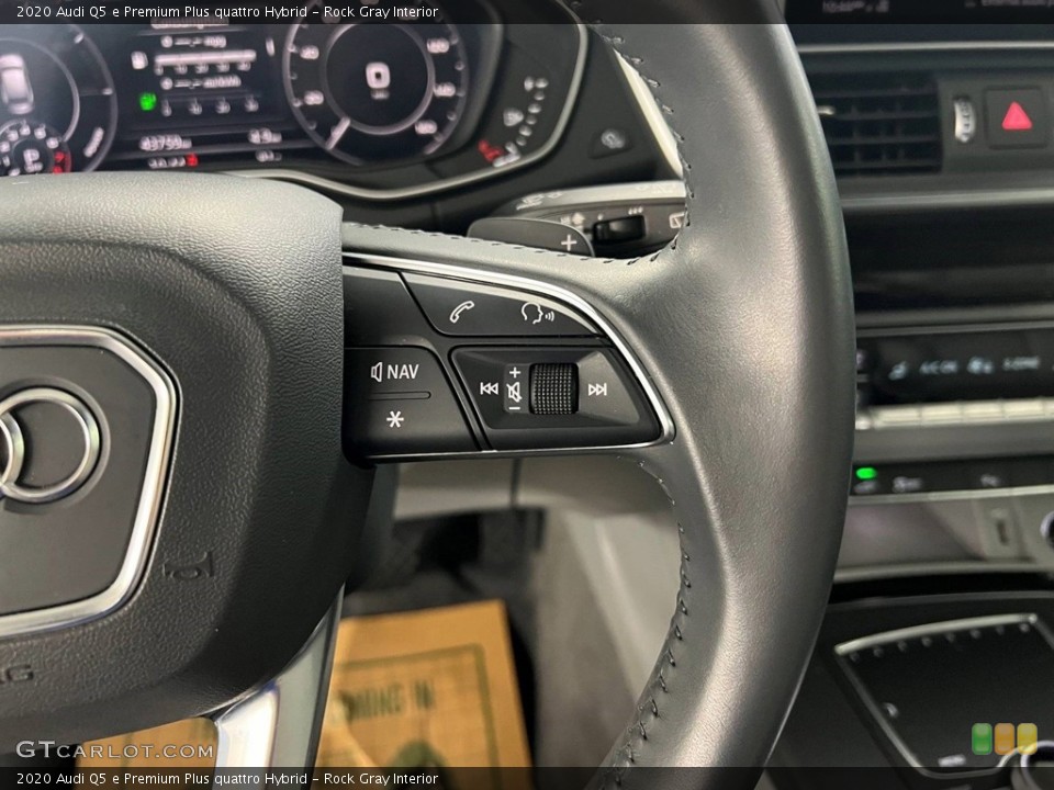 Rock Gray Interior Steering Wheel for the 2020 Audi Q5 e Premium Plus quattro Hybrid #146720598