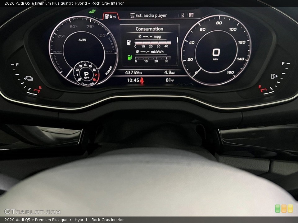 Rock Gray Interior Gauges for the 2020 Audi Q5 e Premium Plus quattro Hybrid #146720670