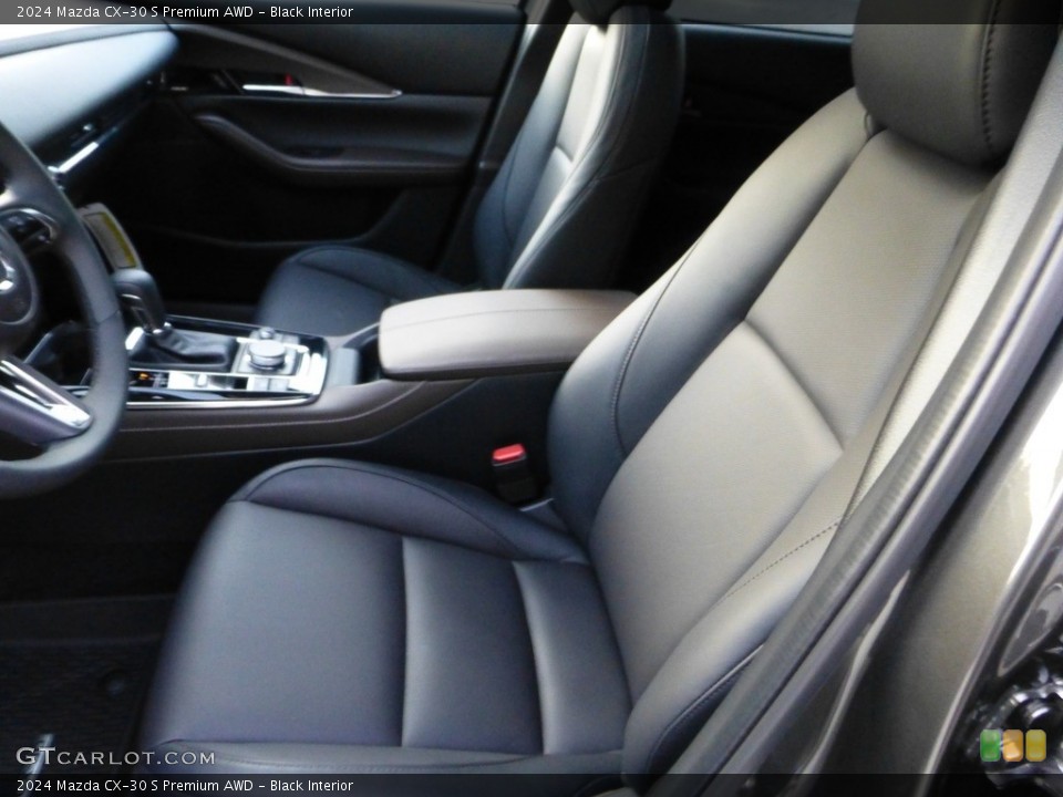 Black Interior Front Seat for the 2024 Mazda CX-30 S Premium AWD #146720760