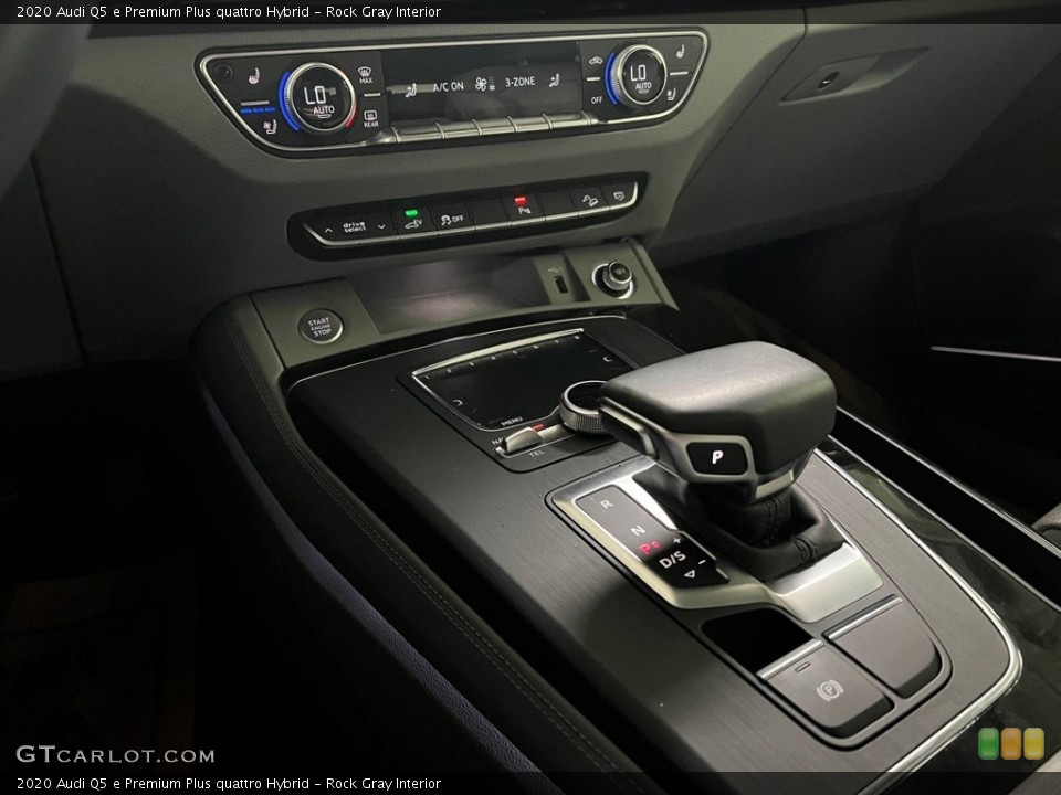 Rock Gray Interior Controls for the 2020 Audi Q5 e Premium Plus quattro Hybrid #146720781