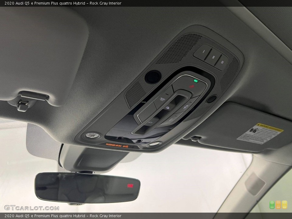 Rock Gray Interior Controls for the 2020 Audi Q5 e Premium Plus quattro Hybrid #146720802