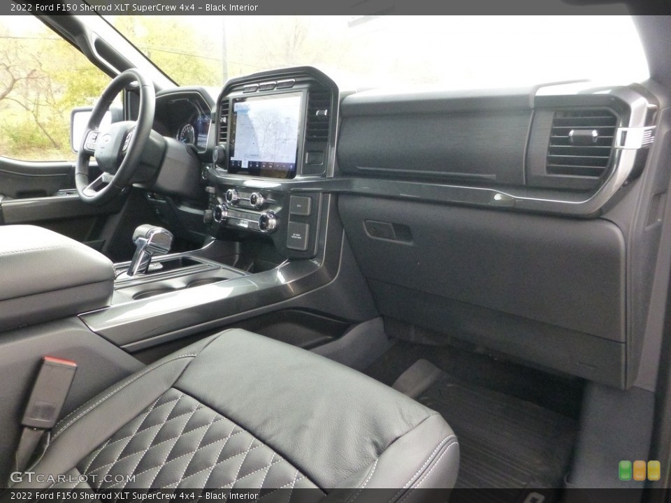 Black Interior Dashboard for the 2022 Ford F150 Sherrod XLT SuperCrew 4x4 #146720928