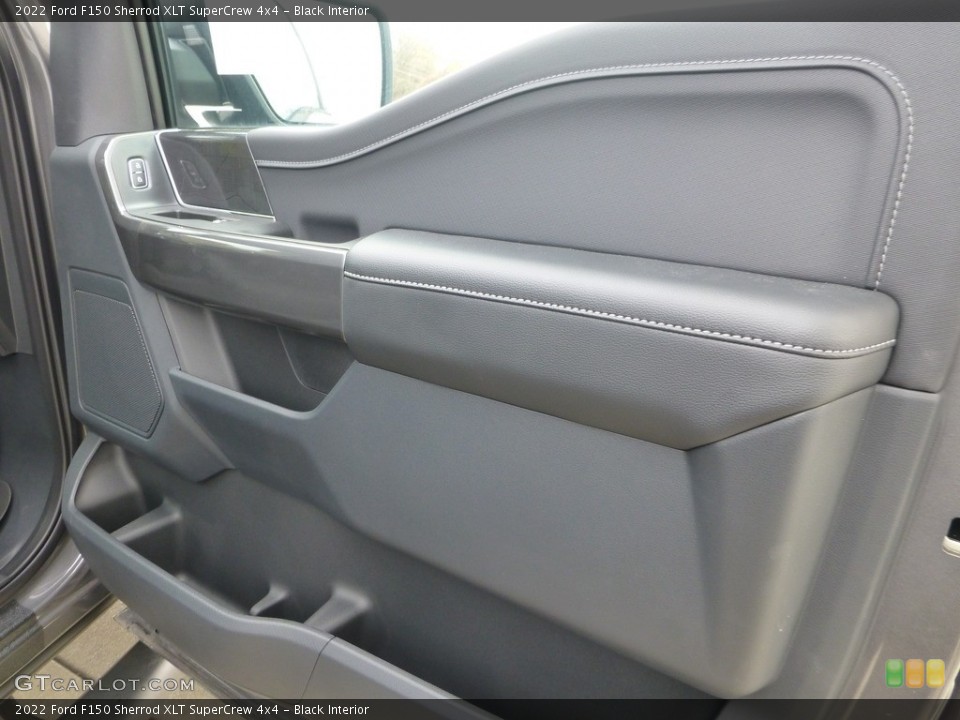 Black Interior Door Panel for the 2022 Ford F150 Sherrod XLT SuperCrew 4x4 #146720949