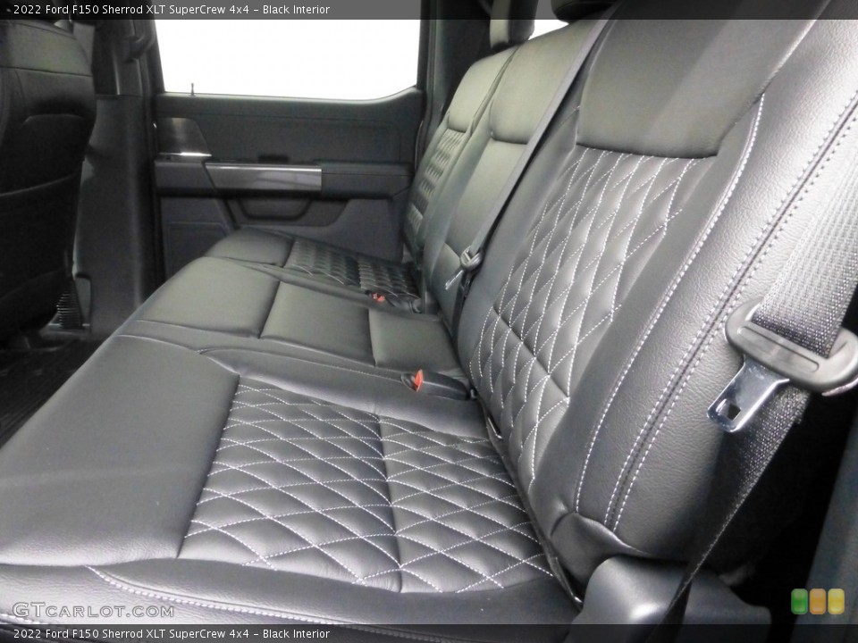 Black Interior Rear Seat for the 2022 Ford F150 Sherrod XLT SuperCrew 4x4 #146721027
