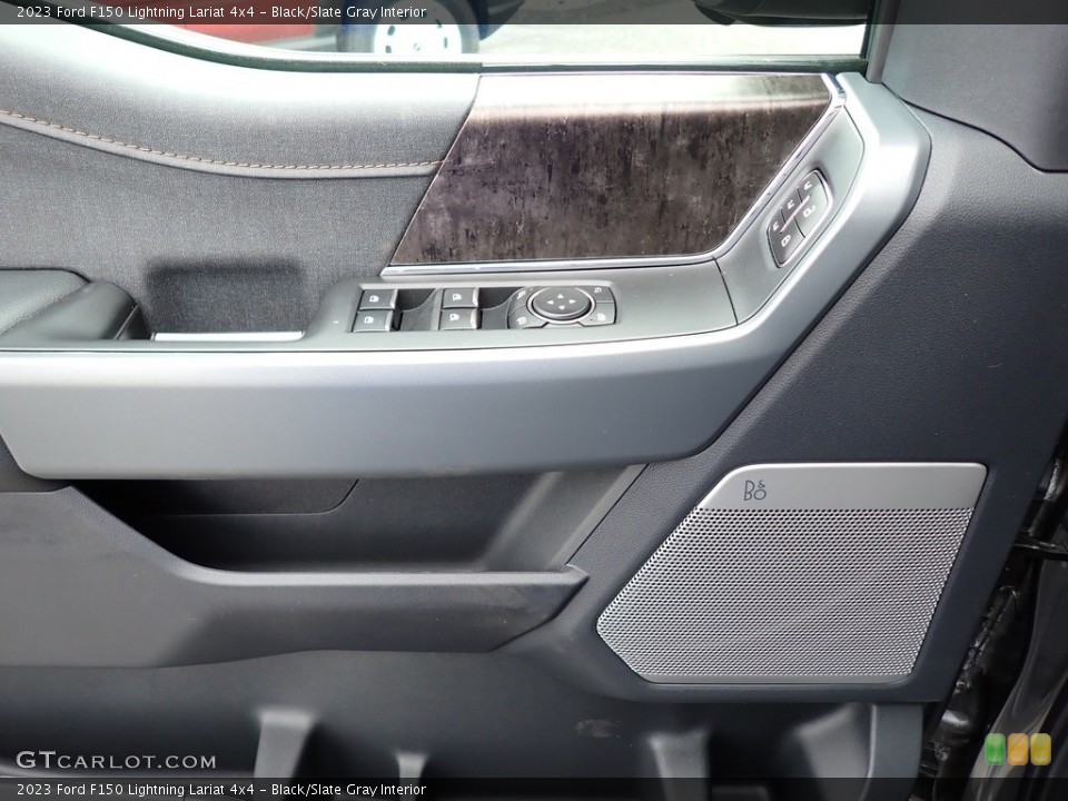 Black/Slate Gray Interior Door Panel for the 2023 Ford F150 Lightning Lariat 4x4 #146721033