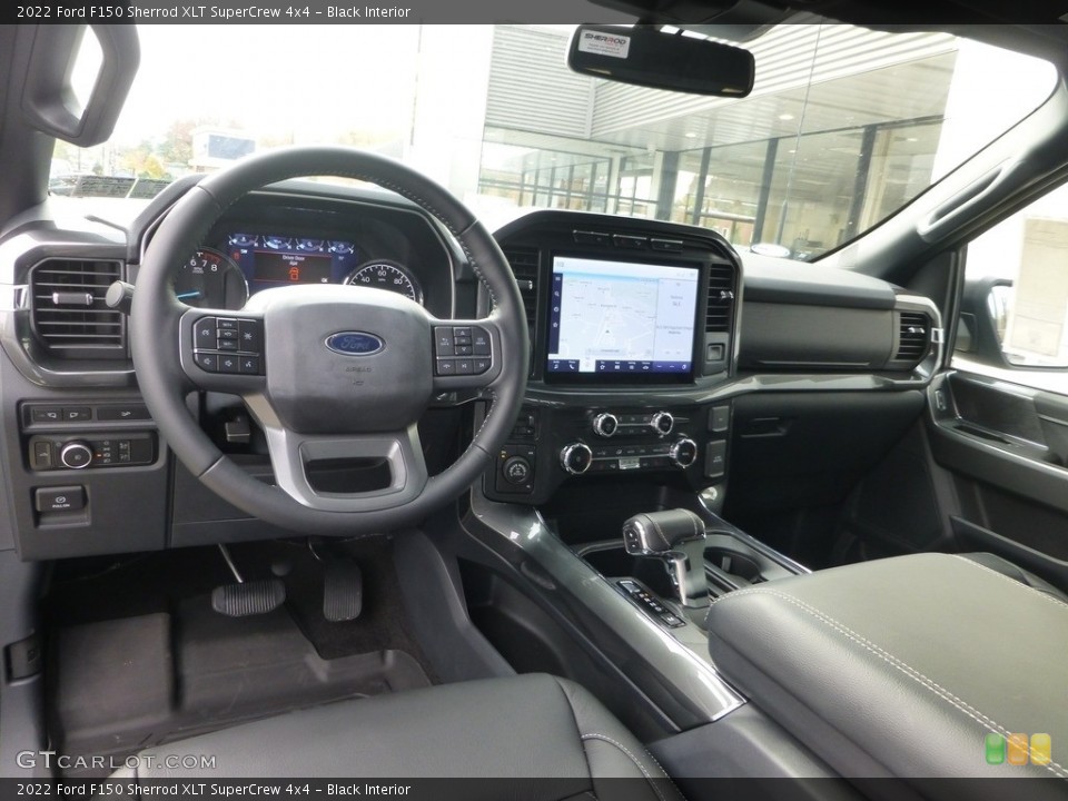 Black Interior Photo for the 2022 Ford F150 Sherrod XLT SuperCrew 4x4 #146721047