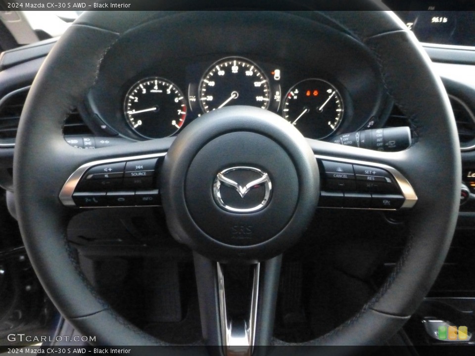 Black Interior Steering Wheel for the 2024 Mazda CX-30 S AWD #146721300