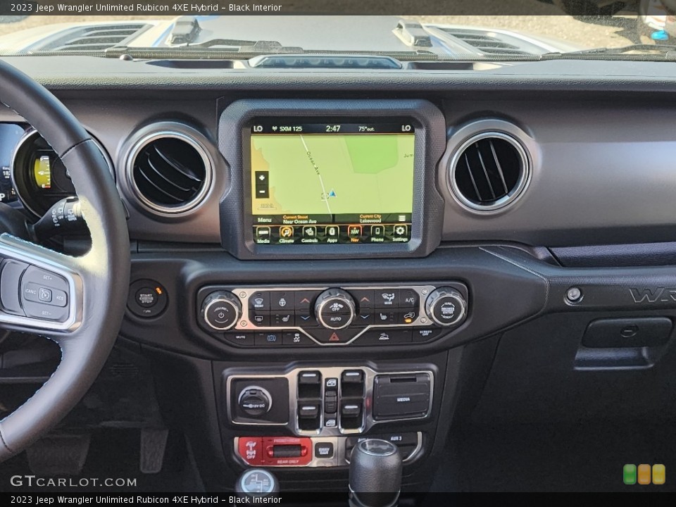 Black Interior Controls for the 2023 Jeep Wrangler Unlimited Rubicon 4XE Hybrid #146721906